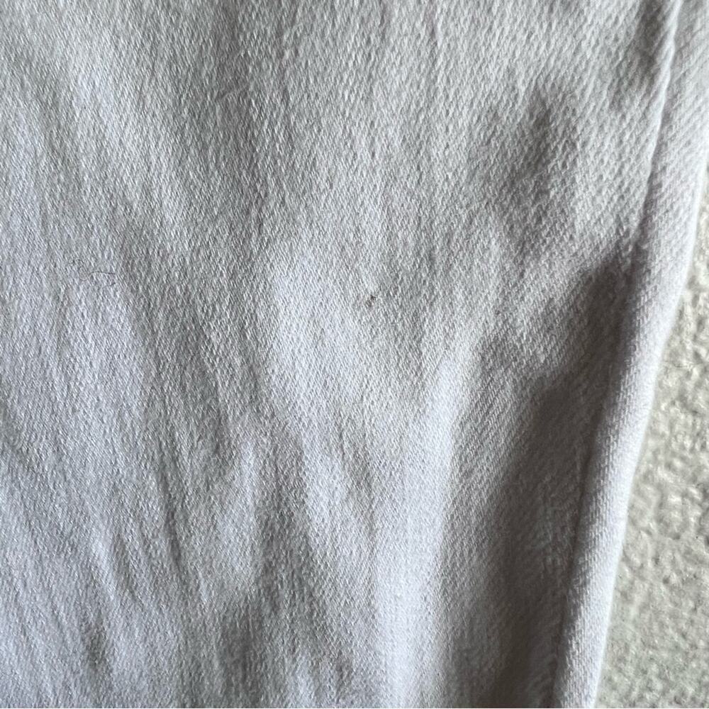 Good American Good Legs Crop Stretch Cascade Hem White - Picture 5 of 10